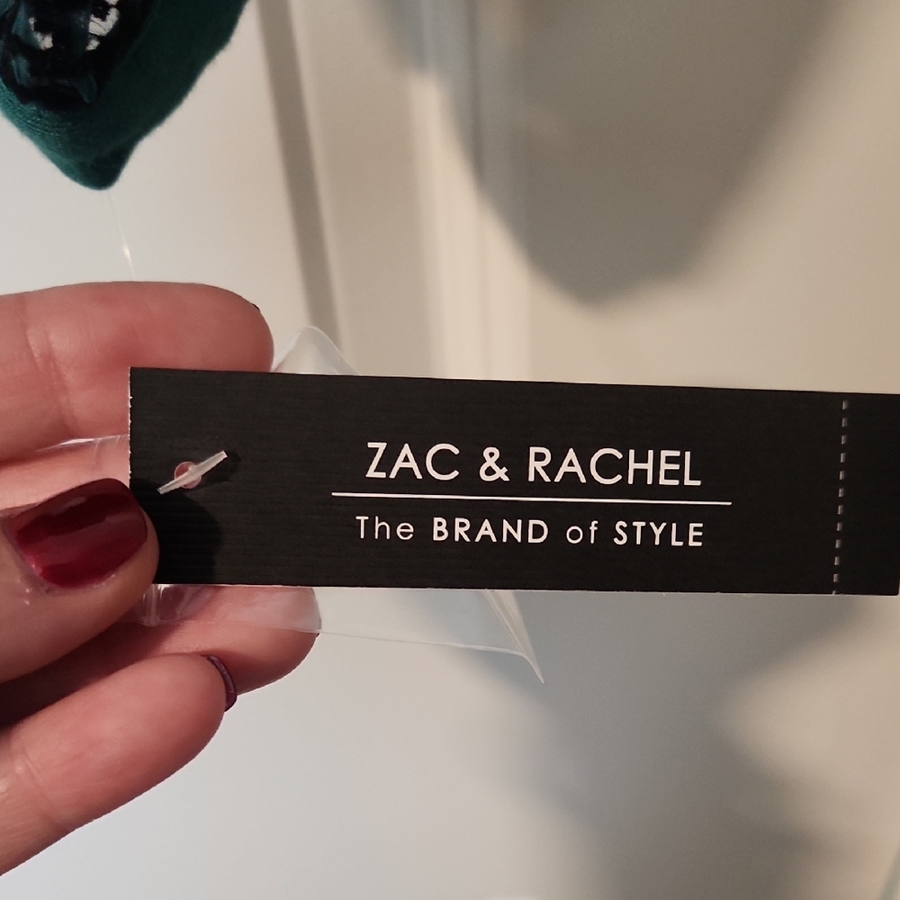 Zac & Rachel Teal and Black Blouse - Picture 5 of 7